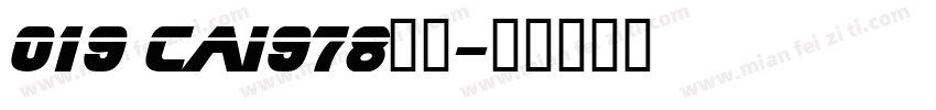 019 cai978字体字体转换